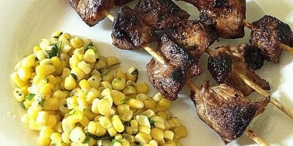 Gluten Free Balsamic Chicken BBQ Skewers Recipe