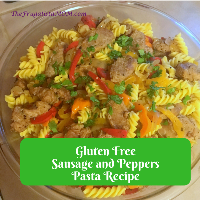 Gluten Free Sausage and Peppers Pasta Recipe